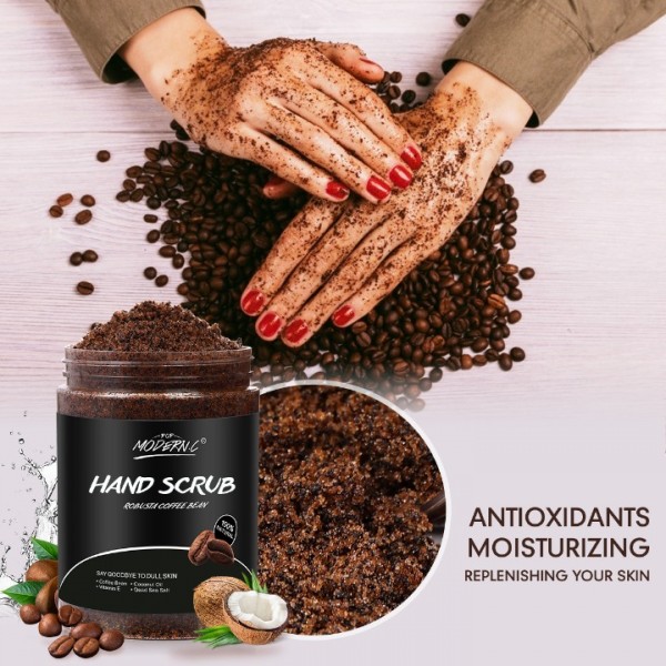 POP MODERN.C Coffee Exfoliating Hand Scrub with Natural Organic Brown Sugar and Coconut oil