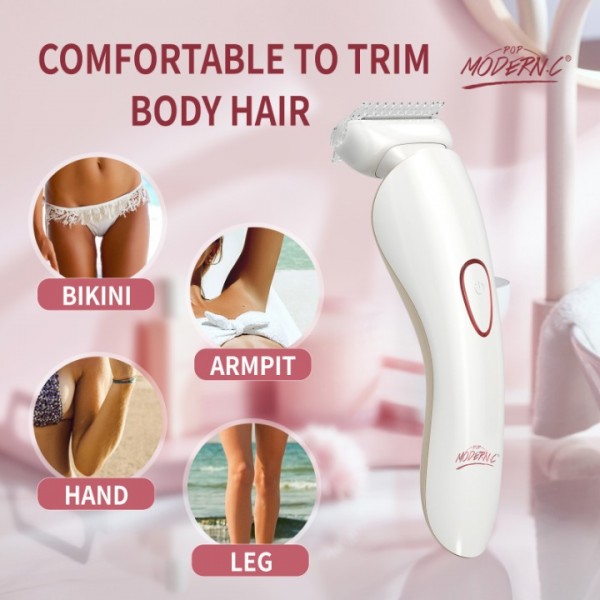 POP MODERN.C Rechargeable Epilator Dual Speed Full-Body Hair Removal Epilator for Women